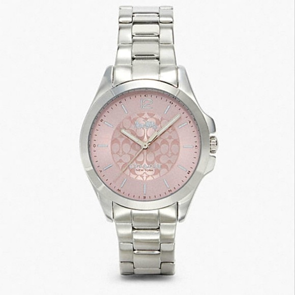 LUXURY COACH 37MM WATCH "LIBBY" STAINLESS STEEL WATER RESISTANT - Picture 1 of 9